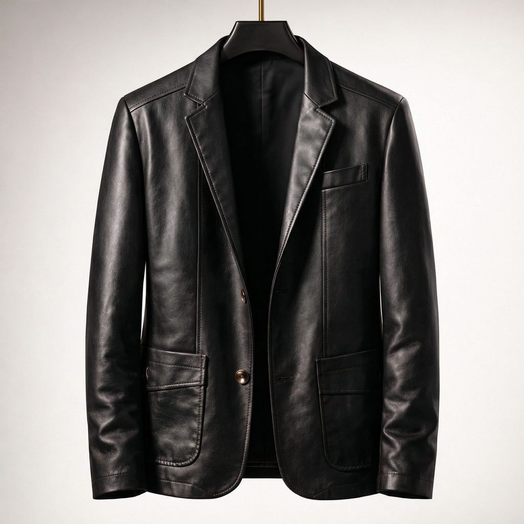 Riccardo Leather Blazer