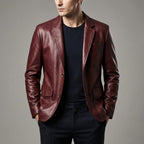 Riccardo Leather Blazer