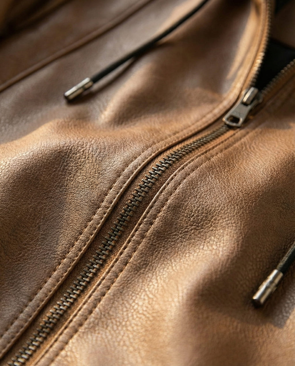 Lorenzo Leather Hooded Jacket