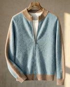 Federico Merino Wool Zip Cardigan