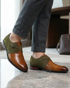 Riccardo Leather Monk Strap Shoe