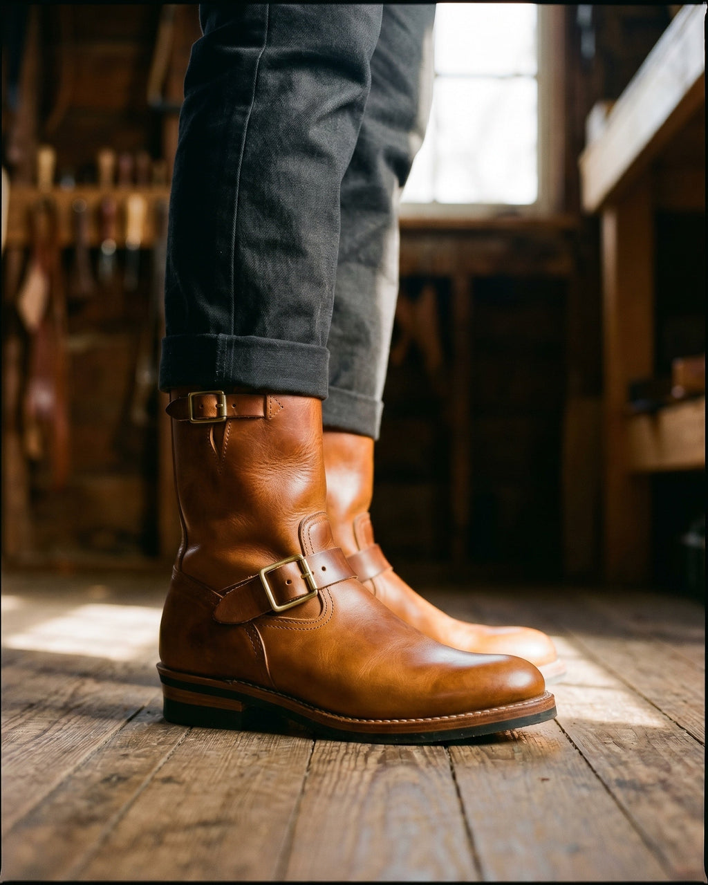Lapo Vegan Leather Engineer Boots
