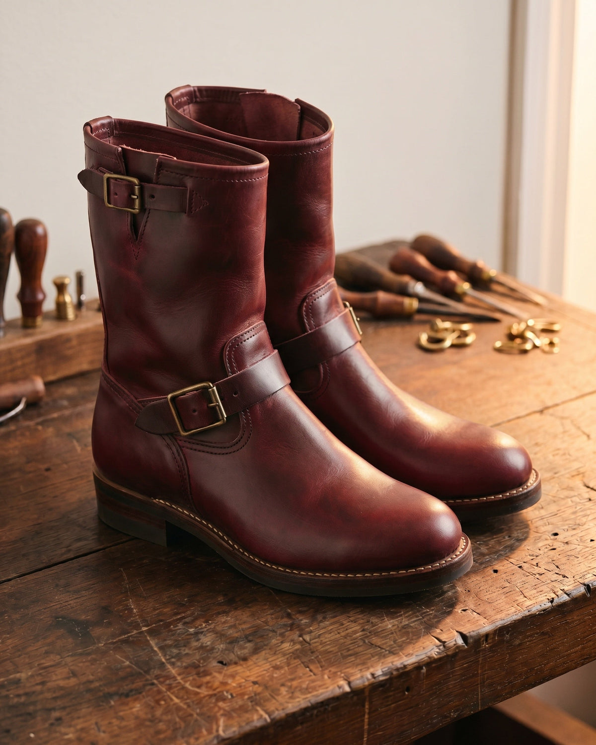 Lapo Vegan Leather Engineer Boots
