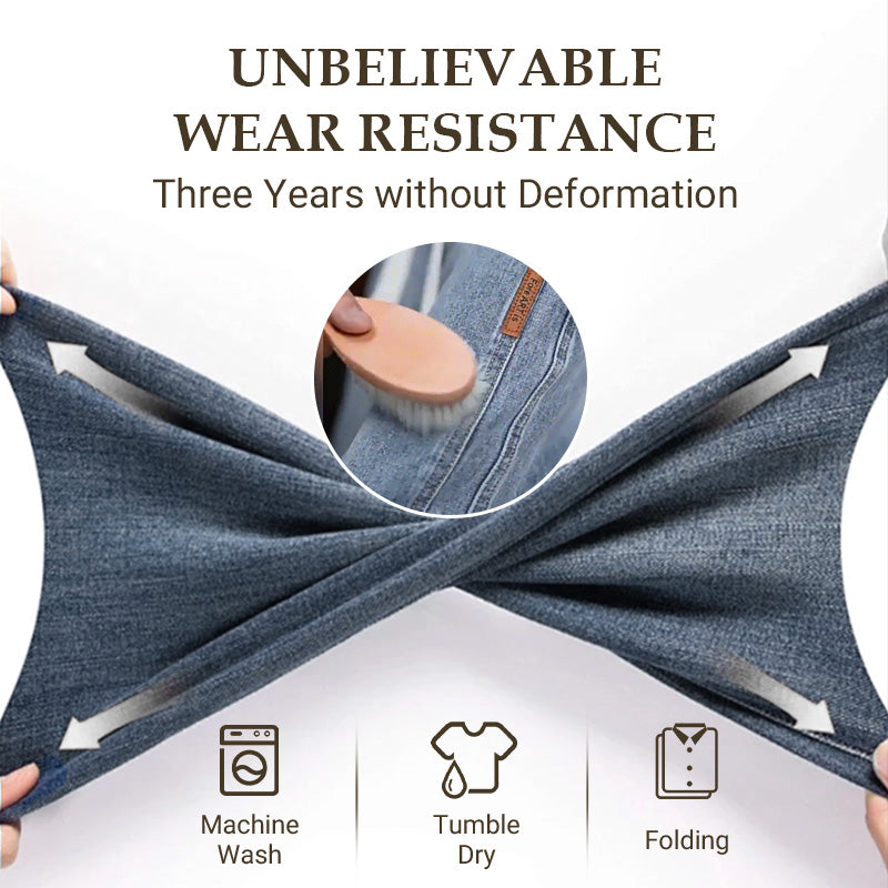 Jeans Holgados de Pierna Recta para Hombre con Cordón