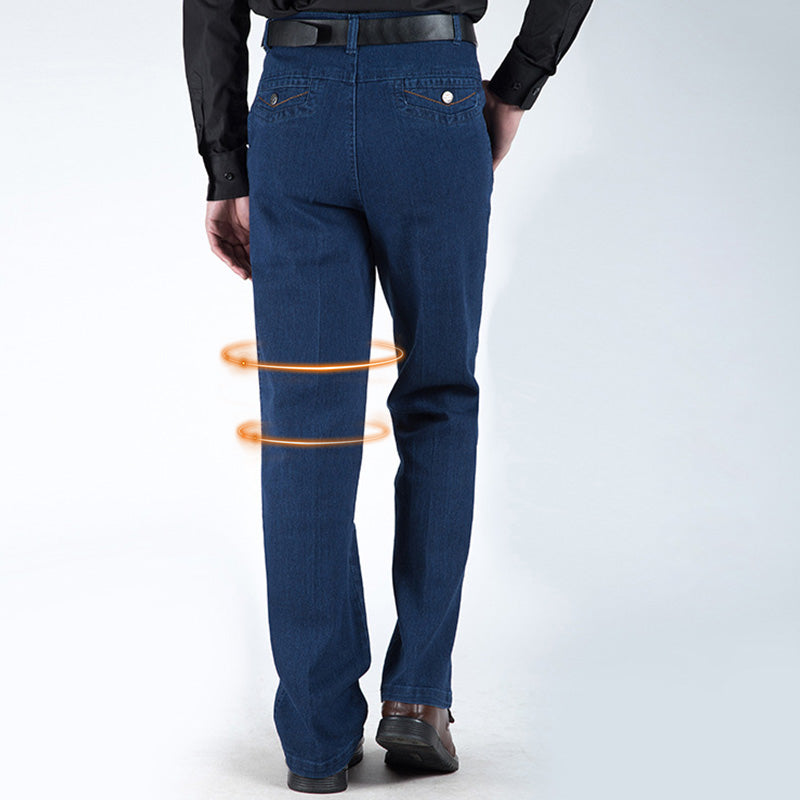Jeans Rectos de Tiro Alto para Hombre