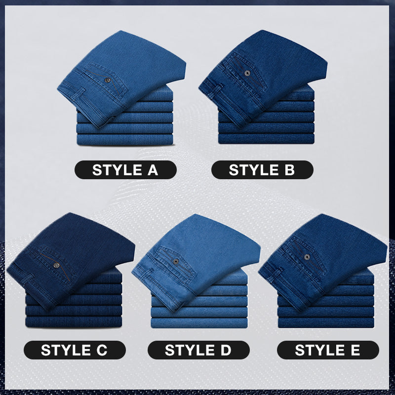 Jeans Rectos de Tiro Alto para Hombre