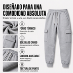Jogger Cargo con Forro de Felpa para Hombre