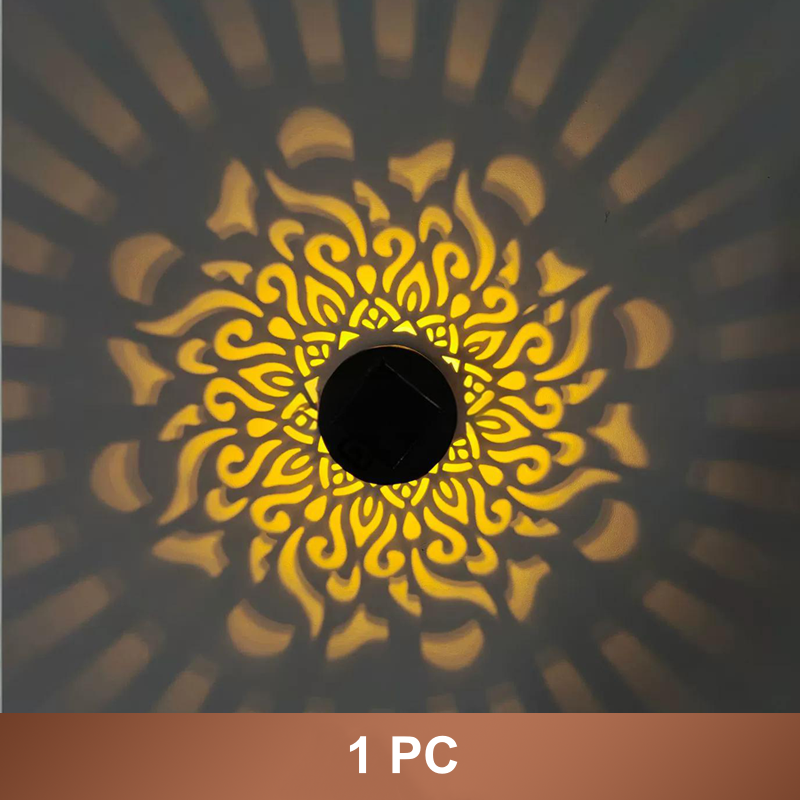 Lámpara Solar Proyector de Mandala para Jardín