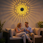 Lámpara Solar Proyector de Mandala para Jardín