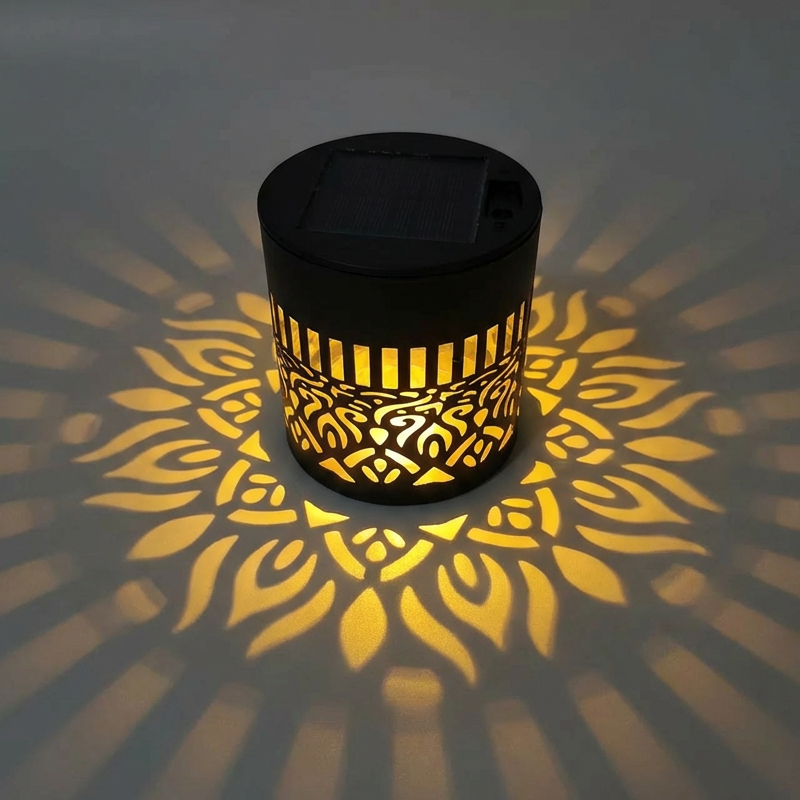 Lámpara Solar Proyector de Mandala para Jardín