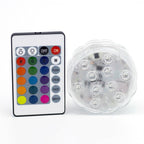Luces LED Sumergibles con Control Remoto para Alberca y Pecera