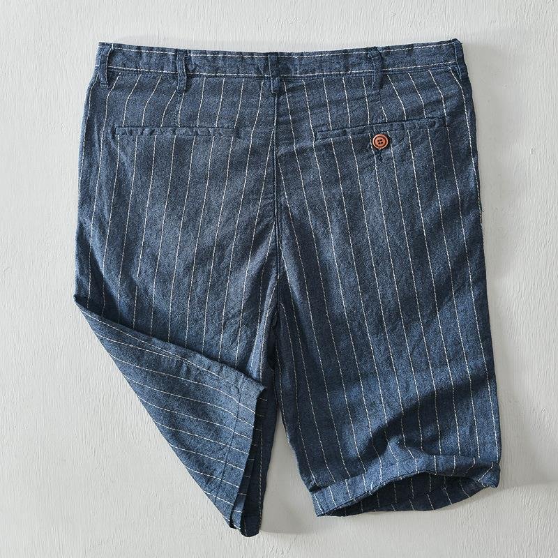 Massimiliano Striped Linen Shorts