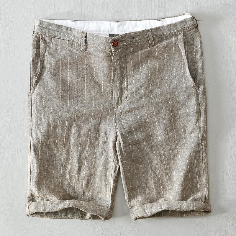 Massimiliano Striped Linen Shorts