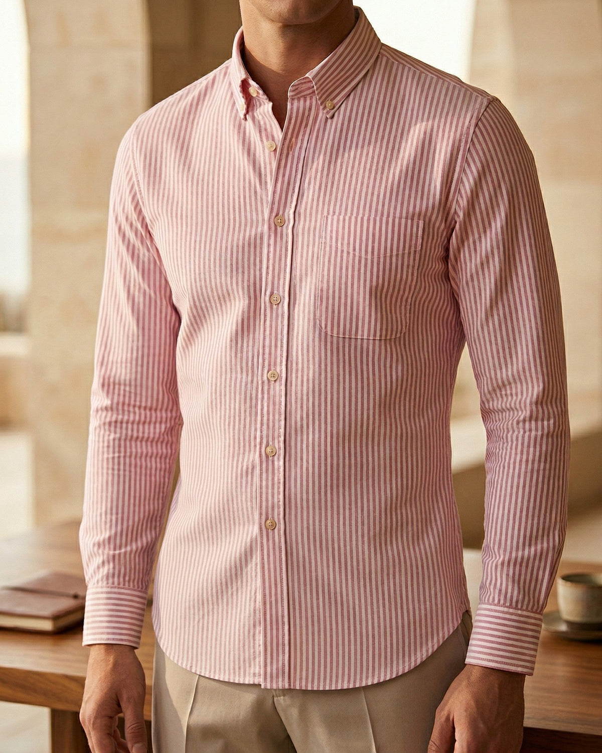 Mirko Work Cotton Button-Down Shirt