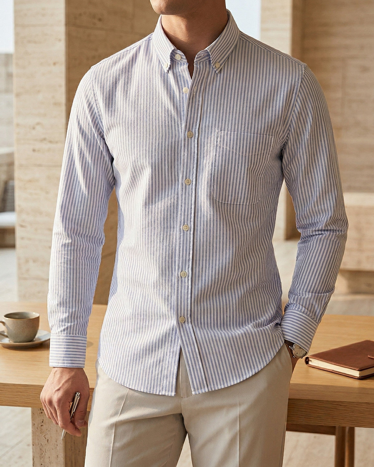 Mirko Work Cotton Button-Down Shirt