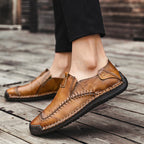 Mocasines de Piel Cosidos a Mano para Hombre