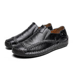 Mocasines de Piel Cosidos a Mano para Hombre