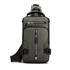 Mochila Cruzada Impermeable para Hombre Multifuncional