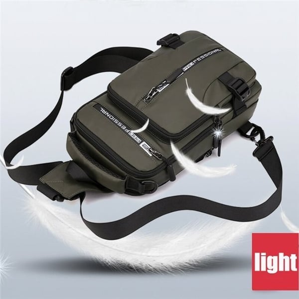 Mochila Cruzada Impermeable para Hombre Multifuncional