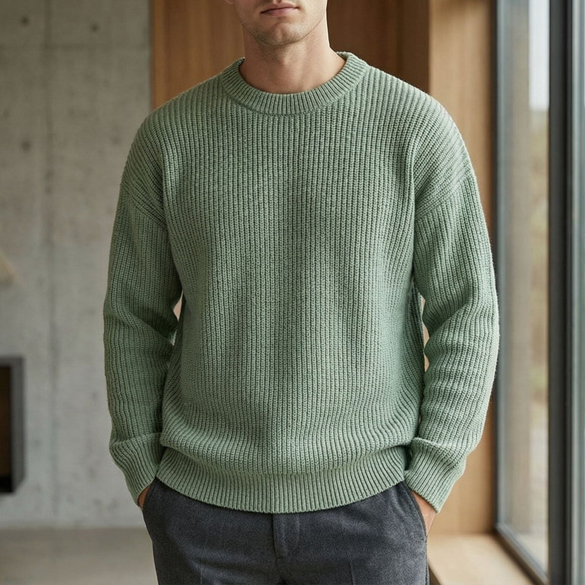 Marco Ribbed Knit Sweater