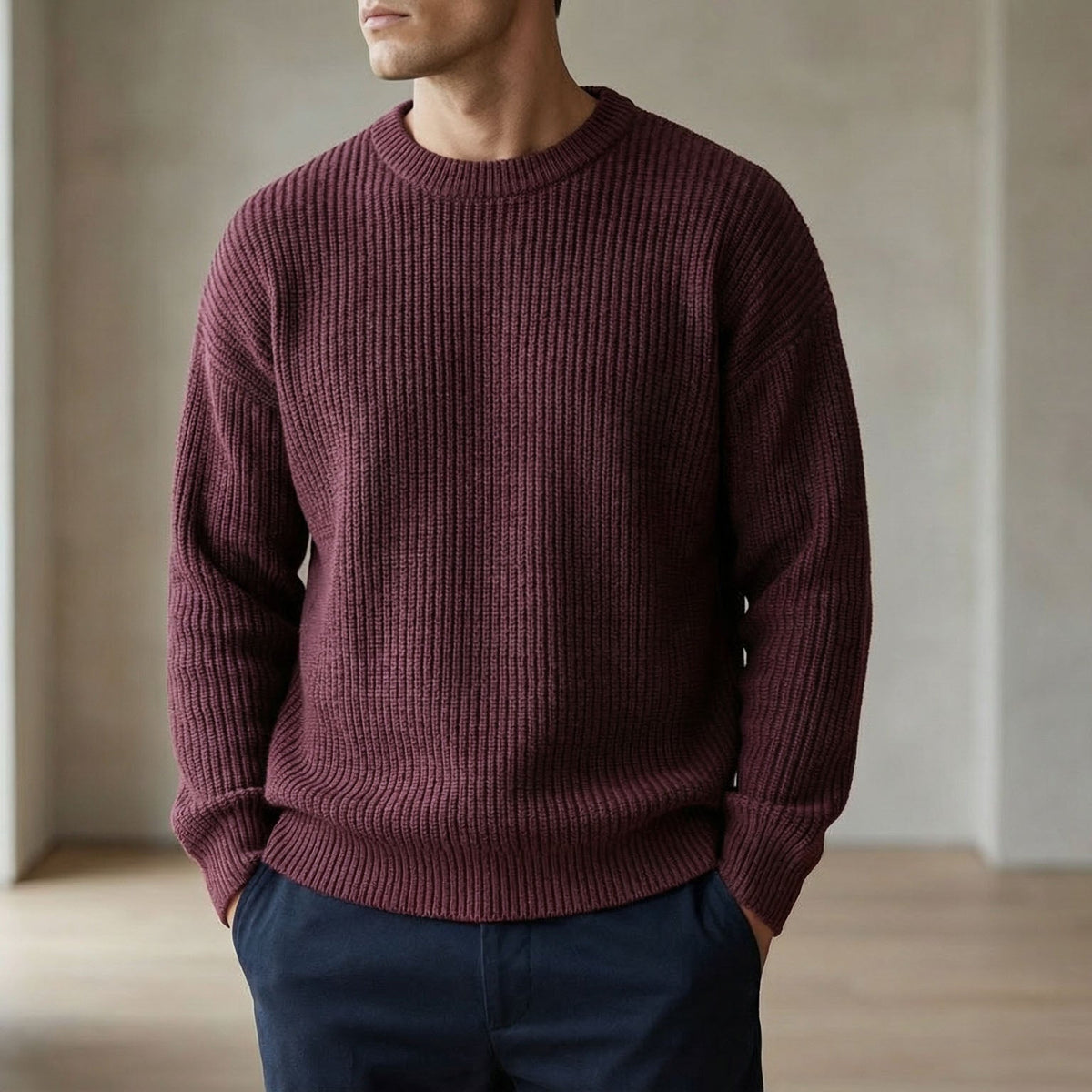 Marco Ribbed Knit Sweater