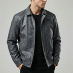 Raffaele Leather Zip Jacket