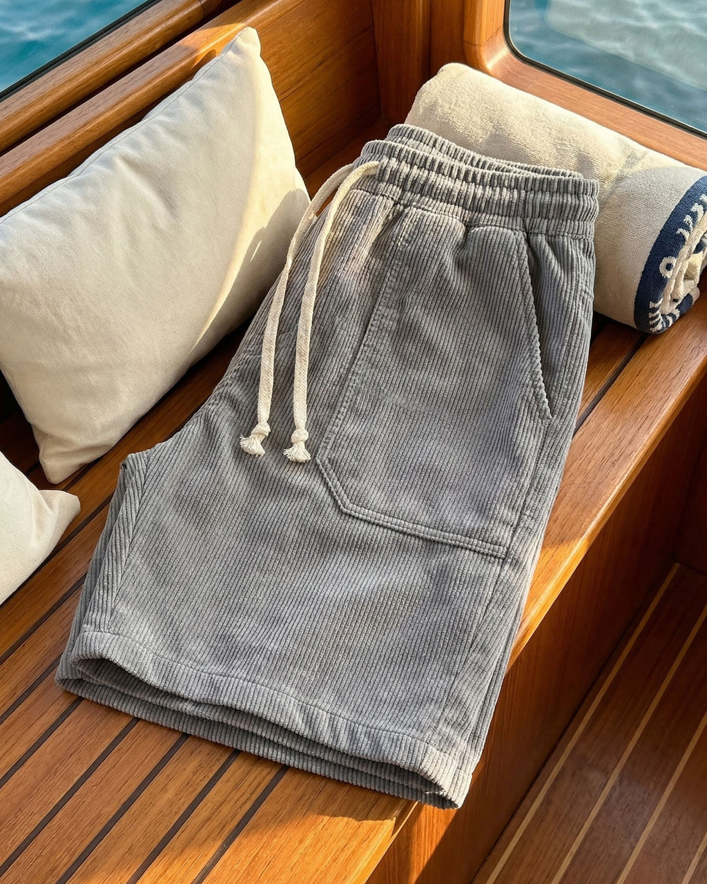 Omar Corduroy Drawstring Shorts