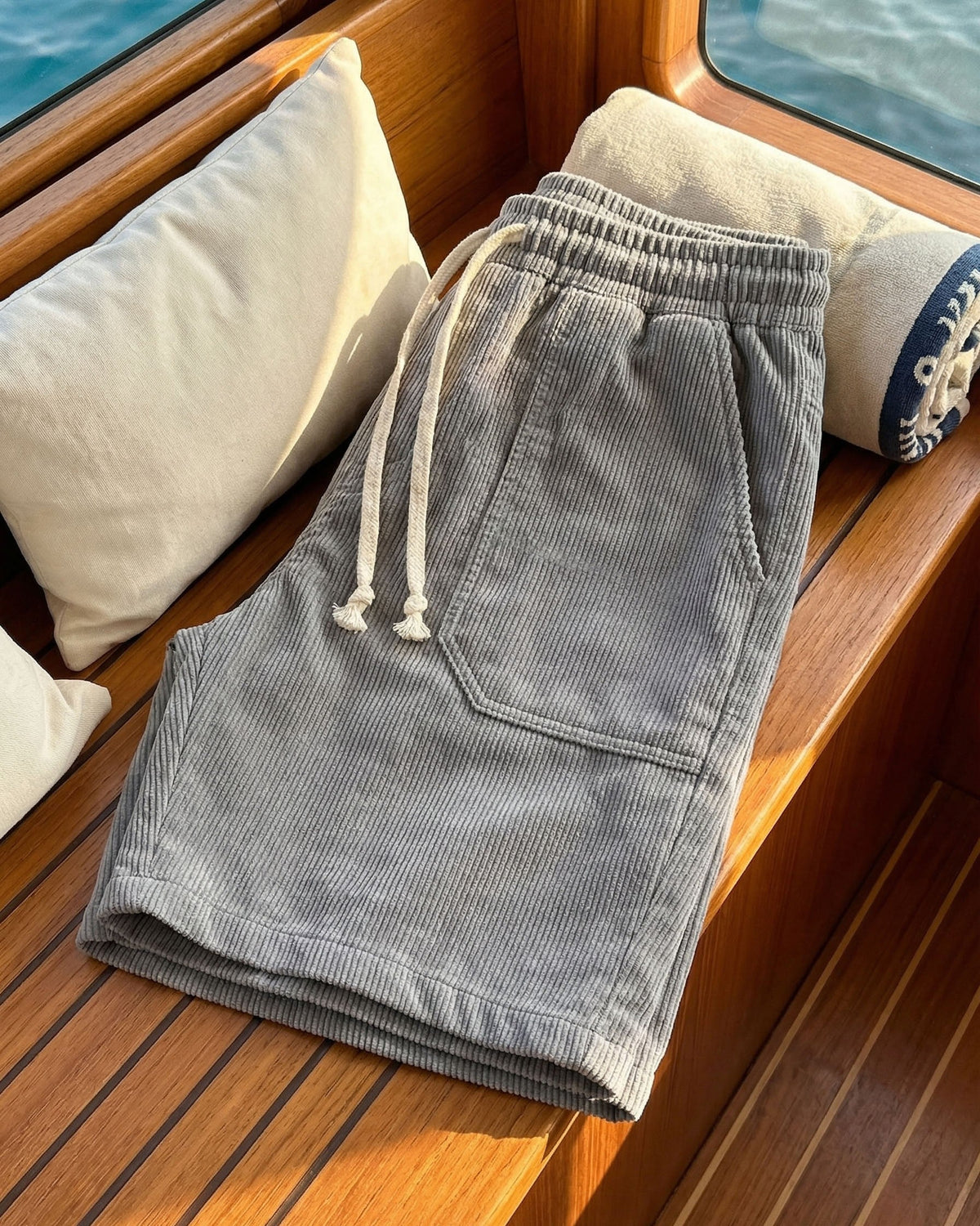 Omar Corduroy Drawstring Shorts