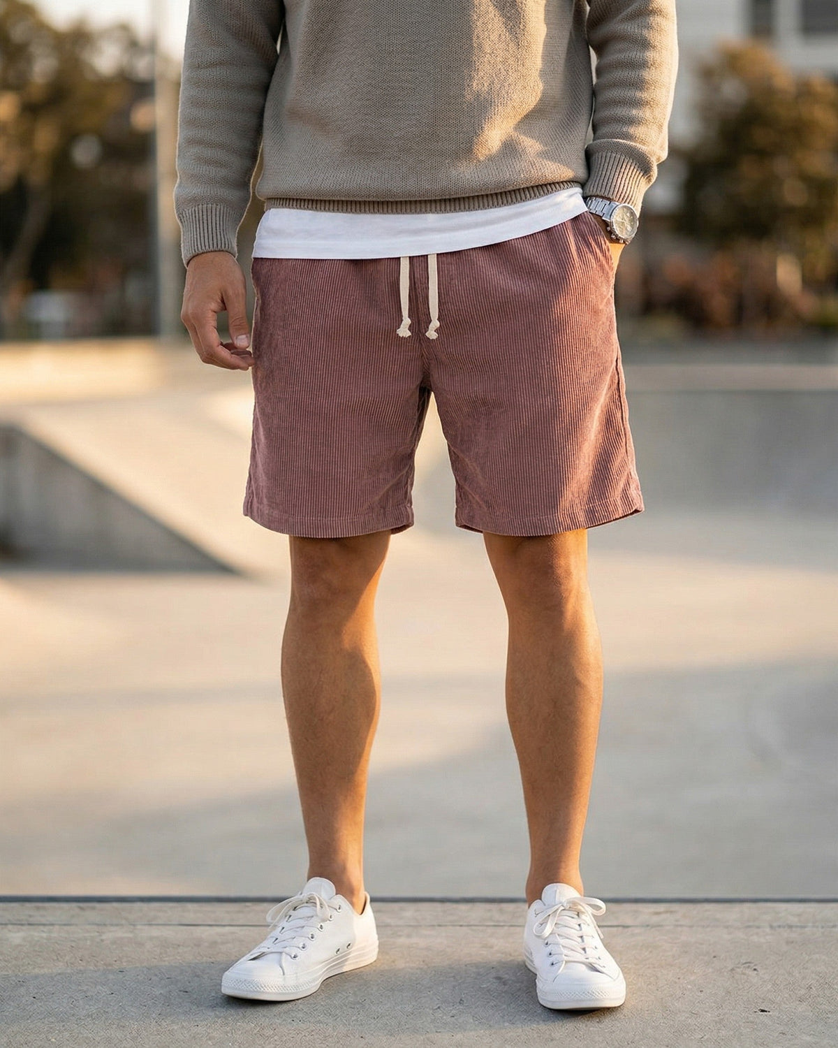 Omar Corduroy Drawstring Shorts
