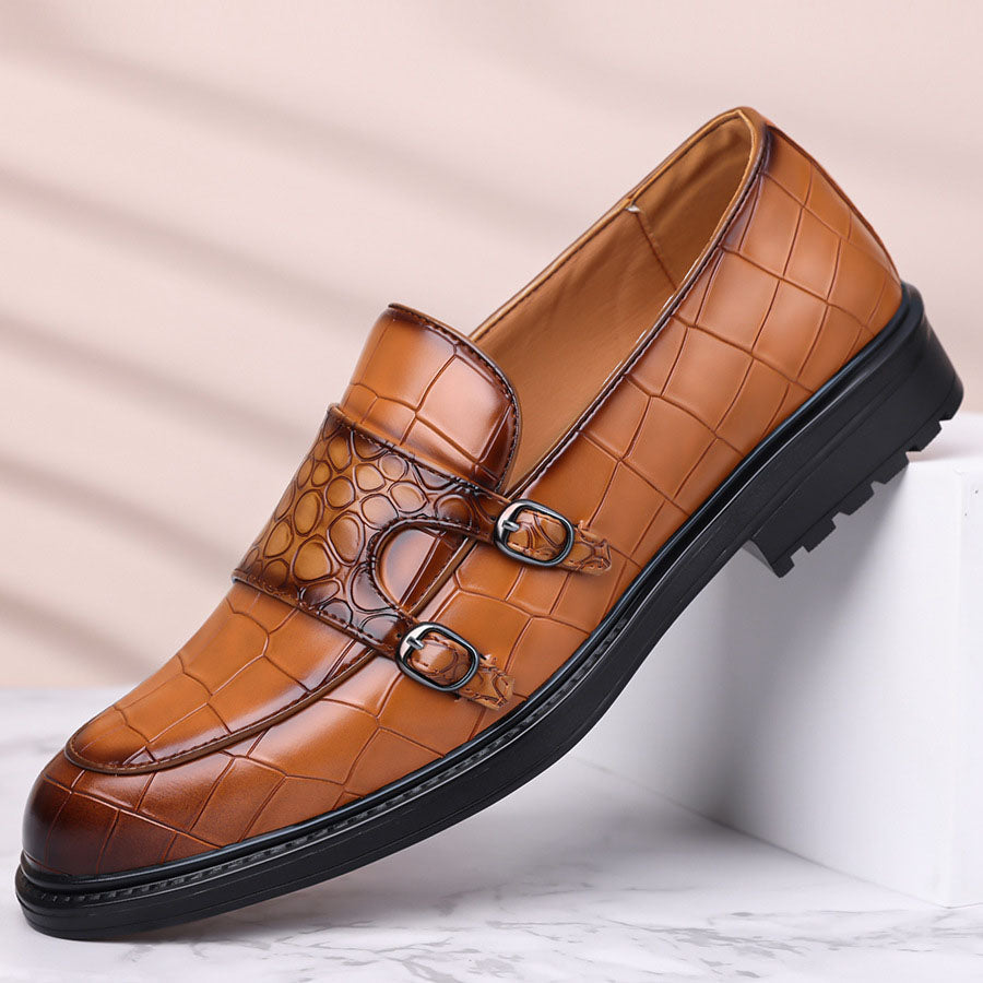 Orazio Leather Monk Loafers