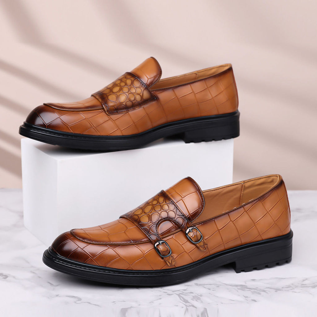 Orazio Leather Monk Loafers