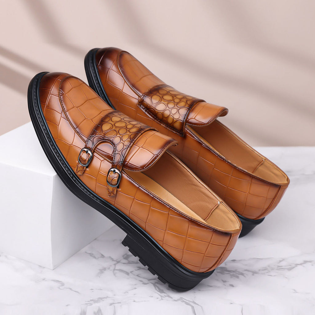 Orazio Leather Monk Loafers