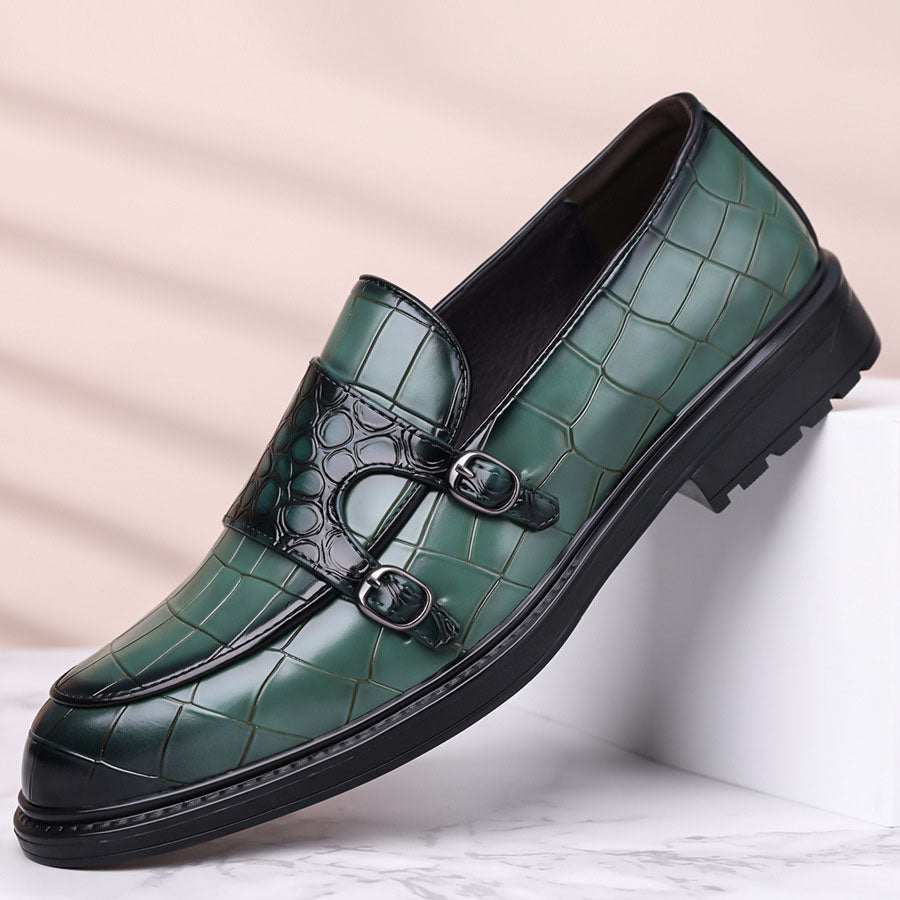 Orazio Leather Monk Loafers