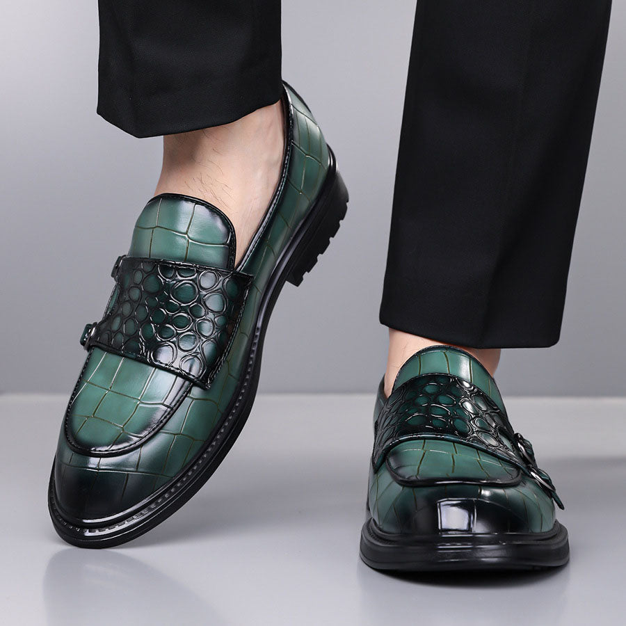 Orazio Leather Monk Loafers