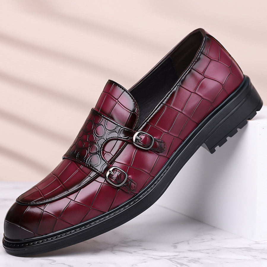 Orazio Leather Monk Loafers