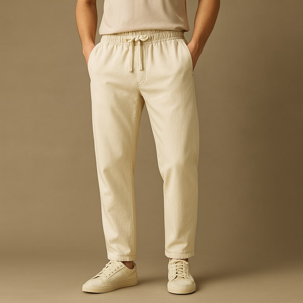 Oscar Casual Cotton Drawcord Pant