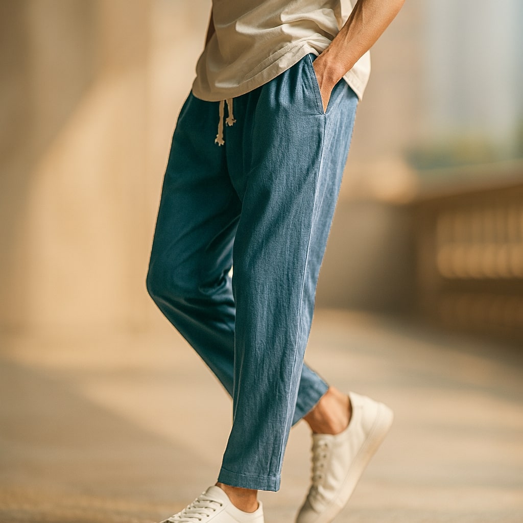 Oscar Casual Cotton Drawcord Pant