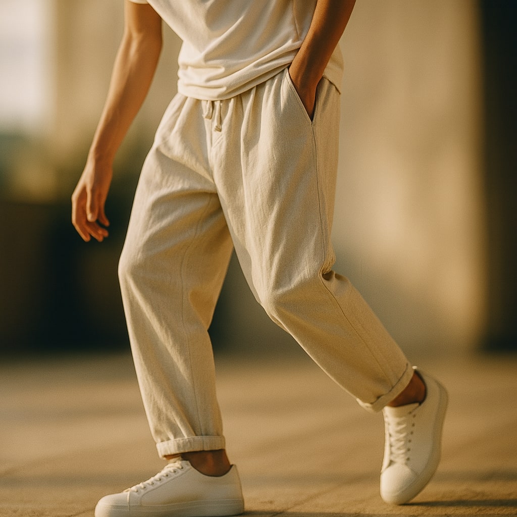 Oscar Casual Cotton Drawcord Pant