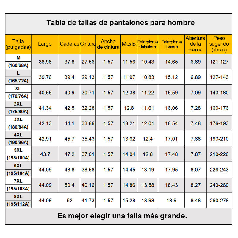 Pantalón Softshell de Secado Rápido para Hombre Tallas Grandes