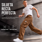 Pantalón Cargo Holgado para Hombre con Cordón