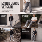 Pantalón Cargo Holgado para Hombre con Cordón