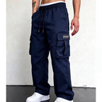 Pantalón Cargo Holgado para Hombre con Cordón
