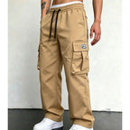 Pantalón Cargo Holgado para Hombre con Cordón