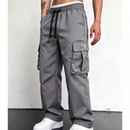 Pantalón Cargo Holgado para Hombre con Cordón