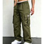 Pantalón Cargo Holgado para Hombre con Cordón