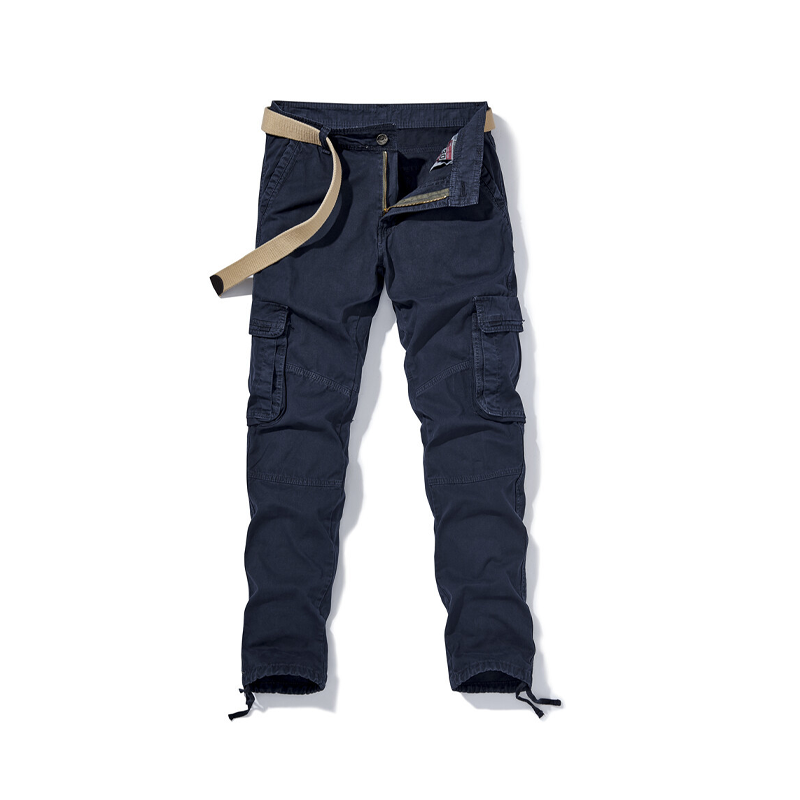 Pantalón Cargo Táctico para Hombre de Algodón Multibolsillos