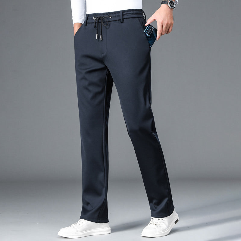 Pantalón Deportivo Recto de Algodón Mercerizado para Hombre