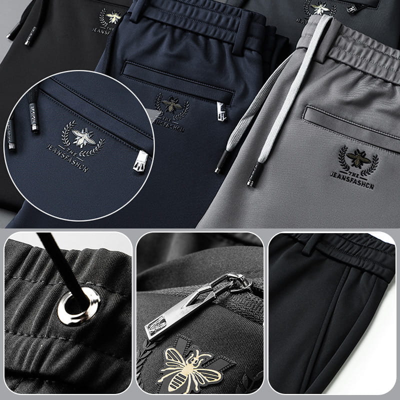 Pantalón Deportivo Recto de Algodón Mercerizado para Hombre