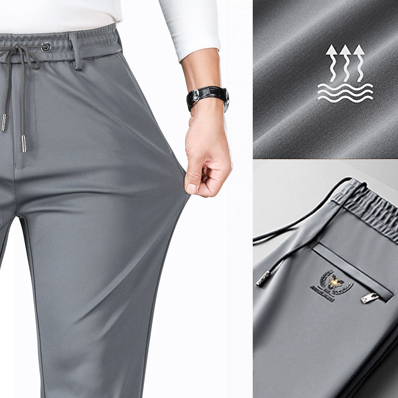 Pantalón Deportivo Recto de Algodón Mercerizado para Hombre