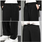 Pantalón de Pierna Amplia para Hombre con Cordón